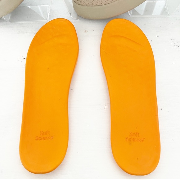 Womens Soft Science The Cruise Loafers Lightweight Woven Leather Laces Boat Tan - Picture 14 of 14